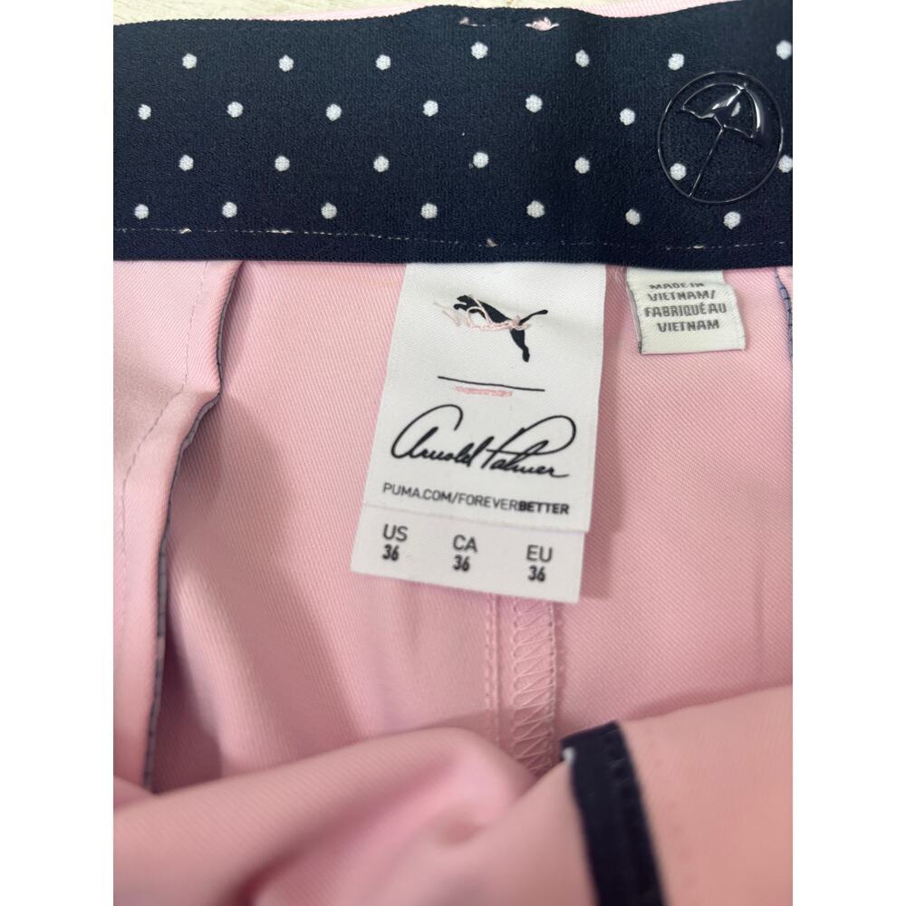 PUMA X AP Men's Pale Pink Pleated 7" Golf Shorts Size 36 - Picture 8 of 9